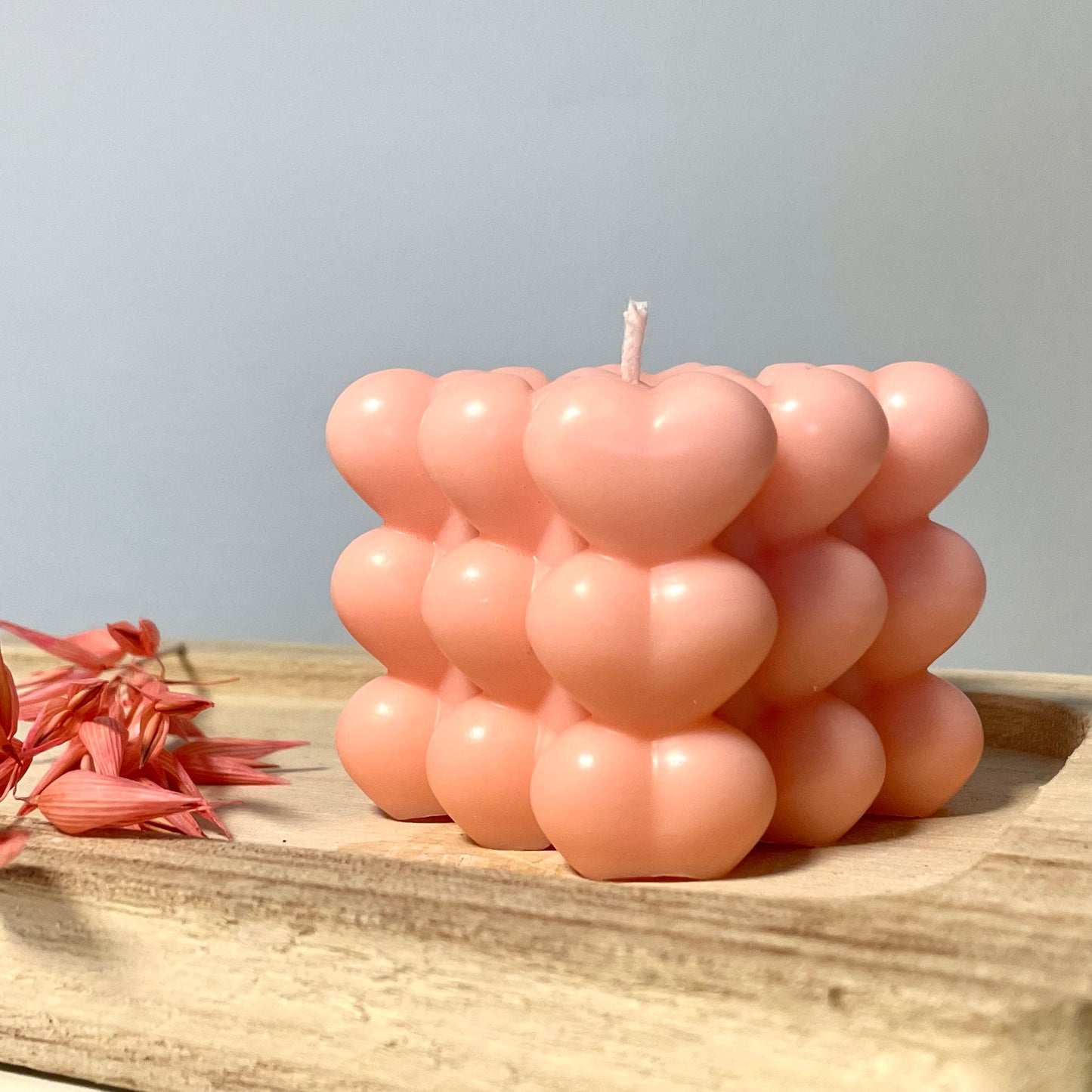 Bubble Kerze in Herzform