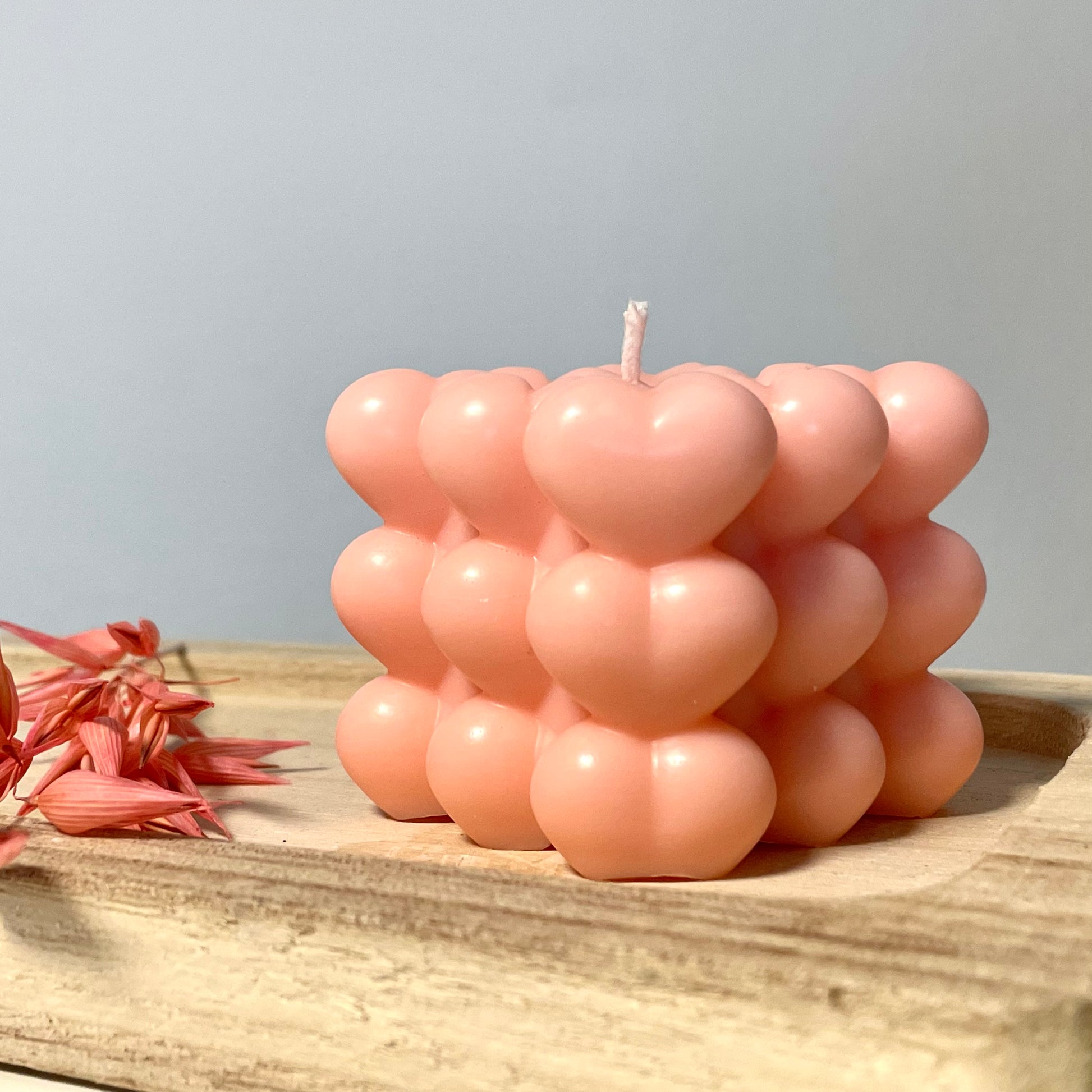 Bubble Kerze in Herzform