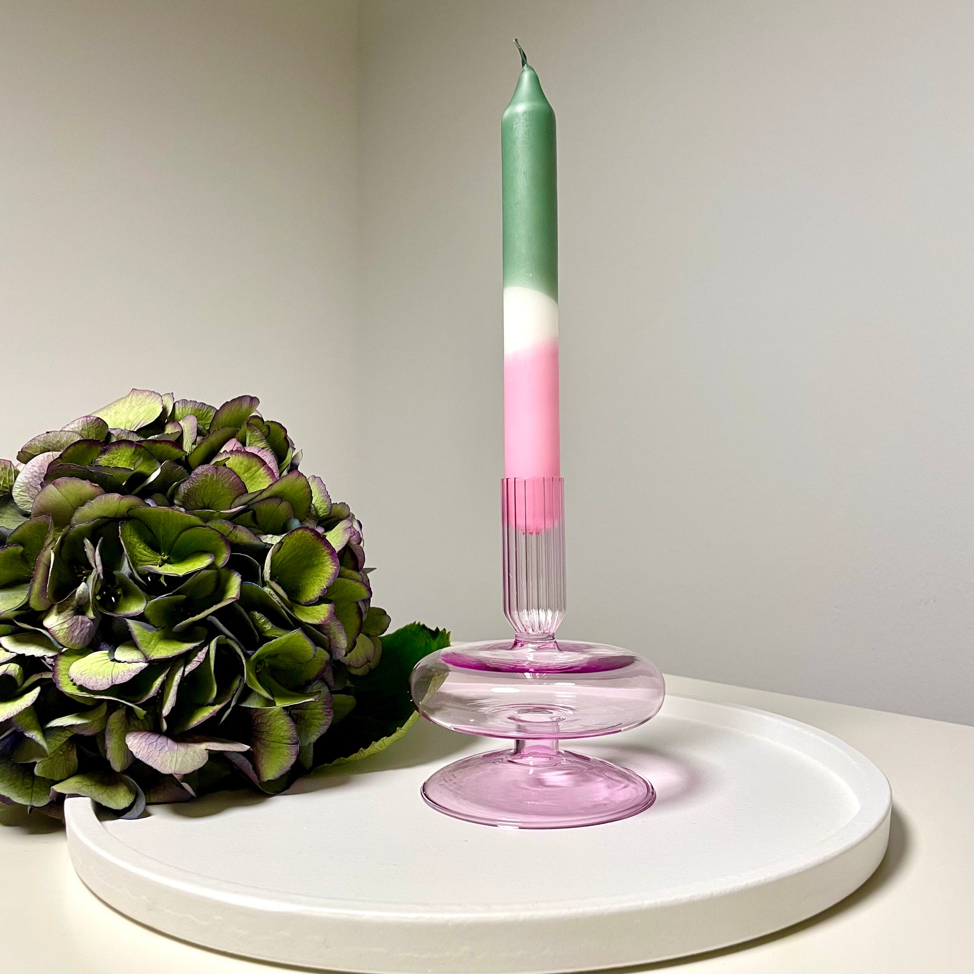 Kerzenständer aus Glas