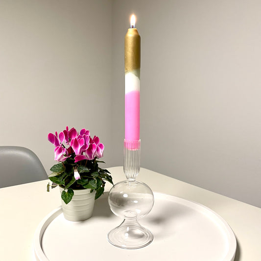 Stab-Kerzenhalter aus Glas Ceris