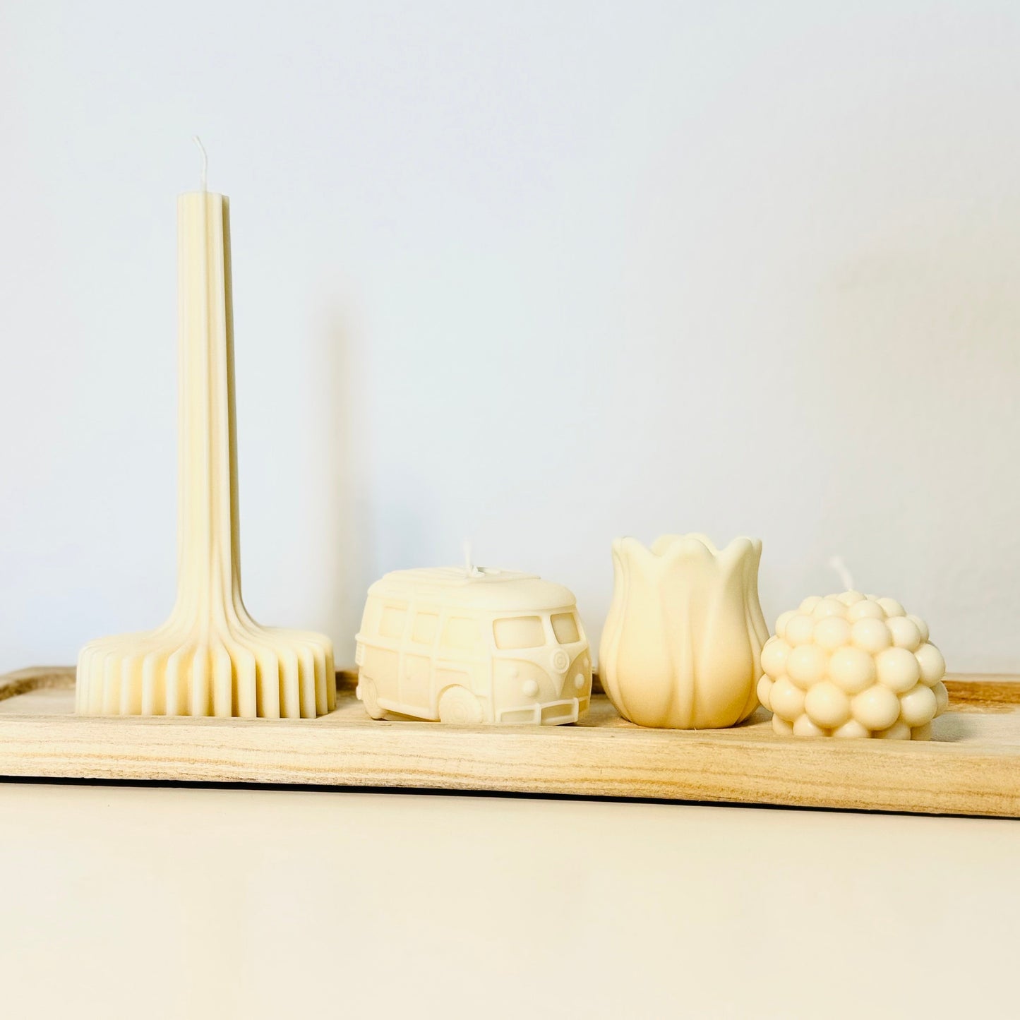 Handgemachte Retro Bus Kerze aus RapswachsCeris