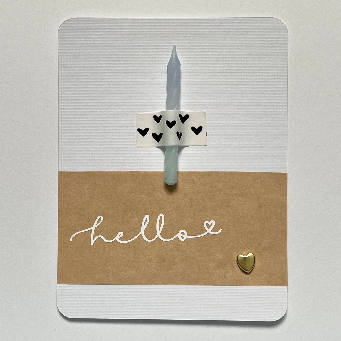 Karte mit Kerze "Hello" Ceris
