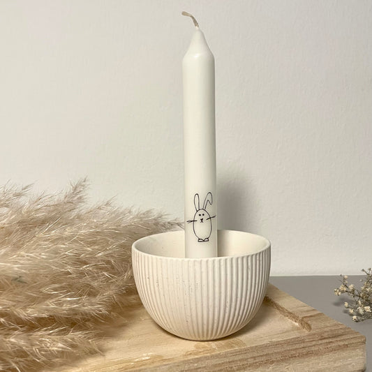 Stabkerze mit Motiv Osterhase