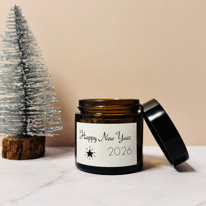 Handgemachte Mini Duftkerze "Happy New Year" in ApothekerglasCeris