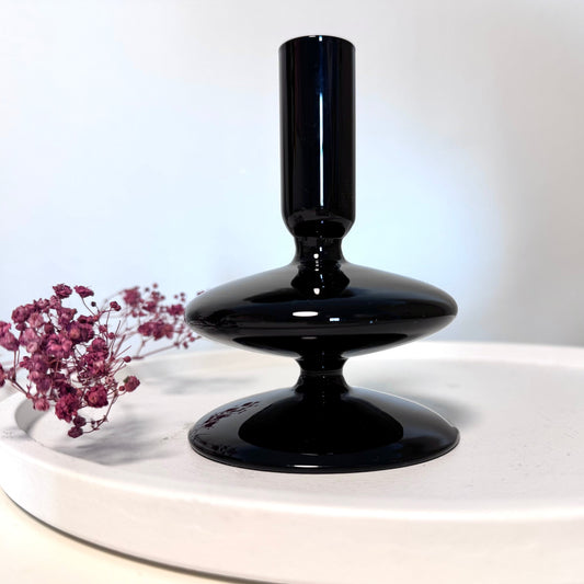 Kerzenständer "Black" aus Glas