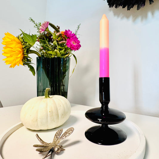 Kerzenständer "Black" aus Glas