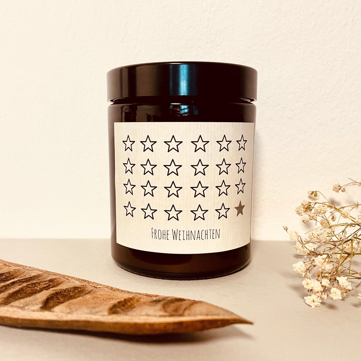 Adventskalender Duftkerze in Apothekerglas