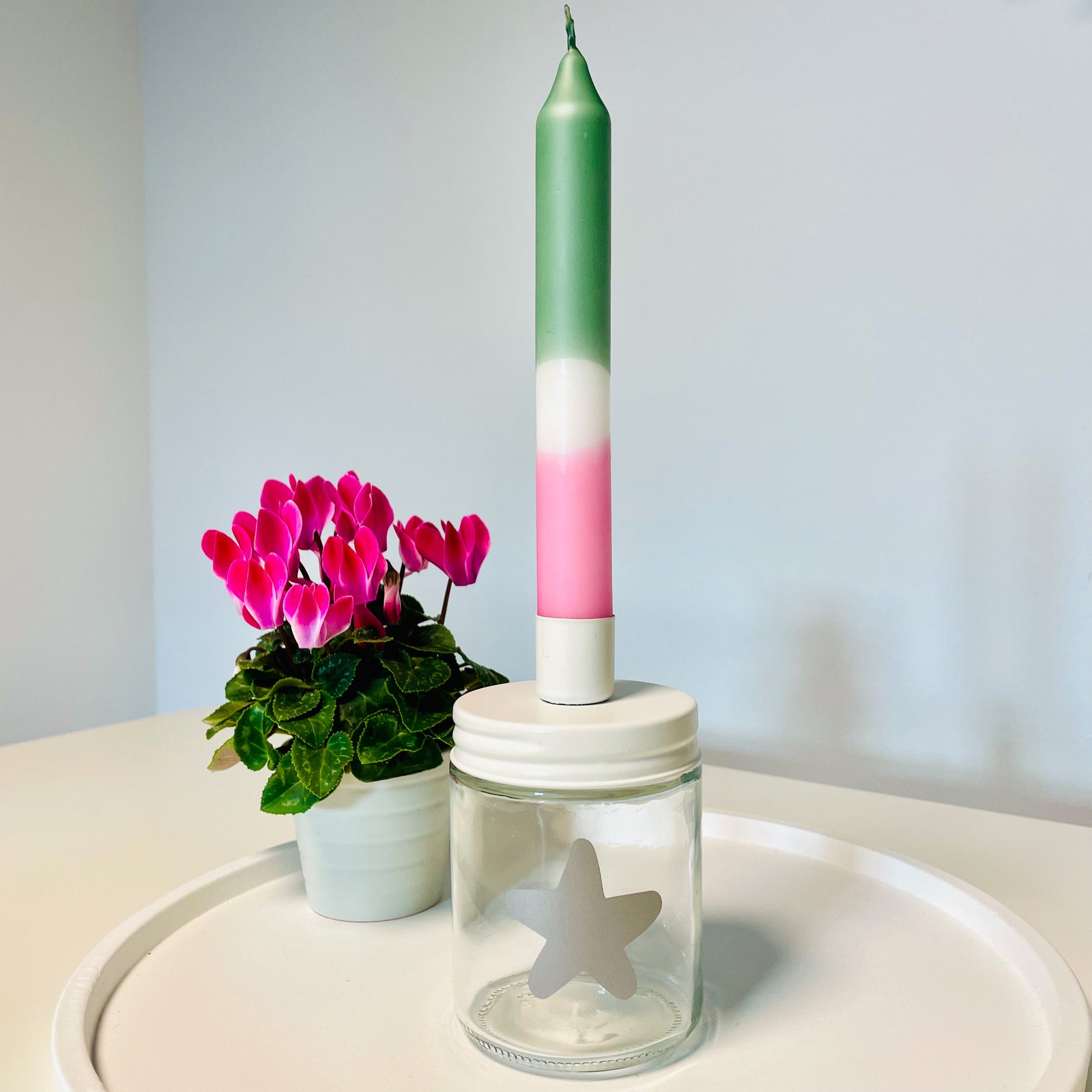 Weihnachts-Dekoglas mit integriertem Kerzenhalter | Ceris